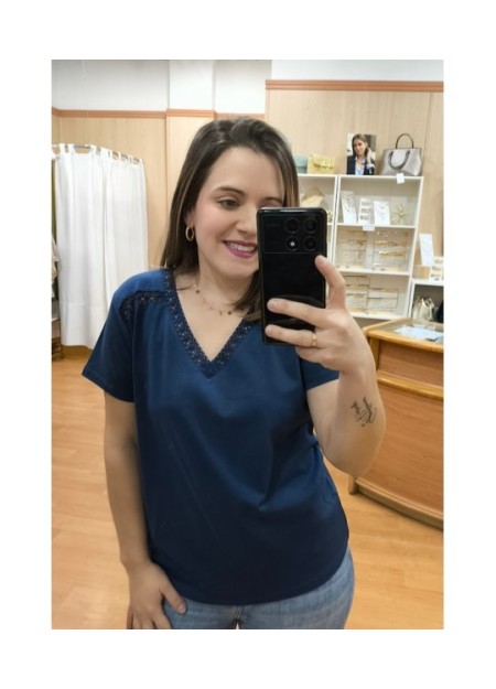 CAMISETA AZUL MARINO