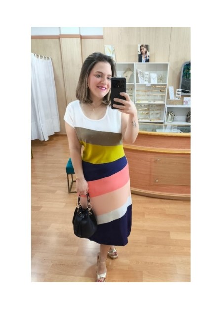 VESTIDO PUNTO ESTAMPADO