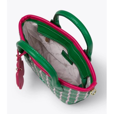 BOLSO BLOOM VERDE Y FUCSIA
