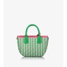 BOLSO BLOOM VERDE Y FUCSIA