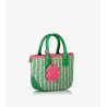 BOLSO BLOOM VERDE Y FUCSIA