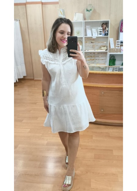 VESTIDO BLANCO CORTO