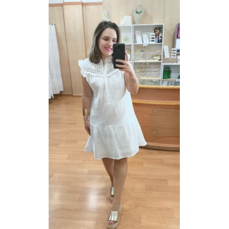 VESTIDO BLANCO CORTO