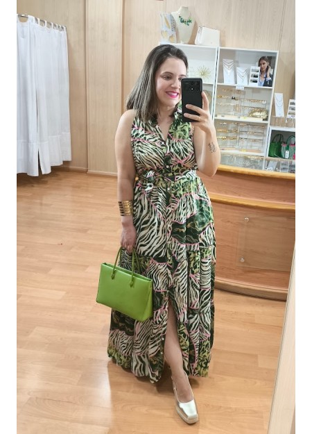 VESTIDO CAMISERO ANIMAL PRINT
