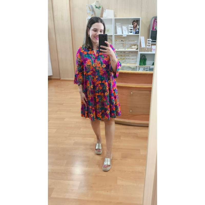 VESTIDO CAMISERO MANGA LARGA