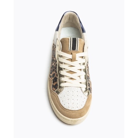 ZAPATILLAS ANIMAL PRINT DORADO