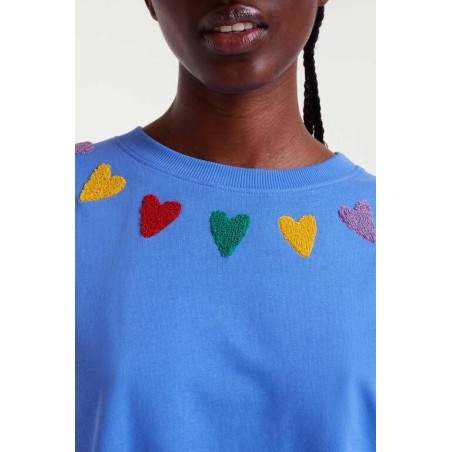 SUDADERA BORDADO DE CORAZONES