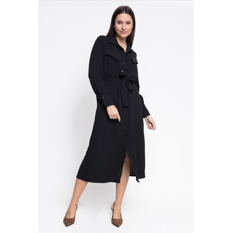 VESTIDO CAMISERO NEGRO
