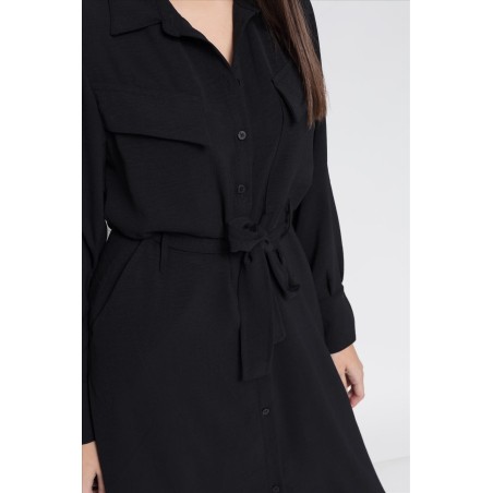 VESTIDO CAMISERO NEGRO