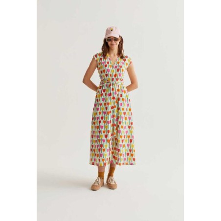 VESTIDO CAMISERO TULIPANES