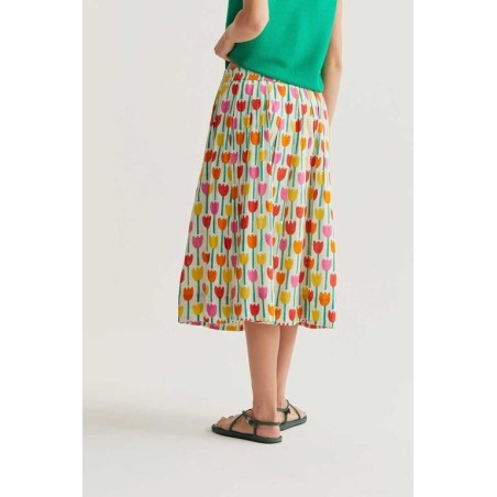 FALDA MIDI TULIPANES