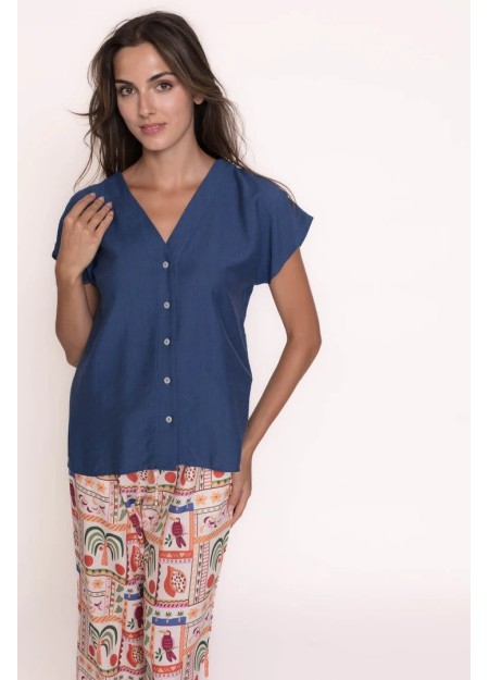 CAMISA AMAYA AZUL