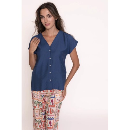 CAMISA AMAYA AZUL