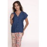CAMISA AMAYA AZUL