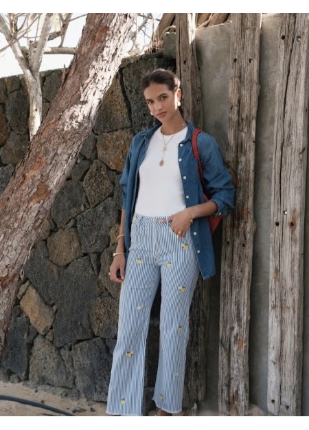 PANTALÓN RAYAS AZULES