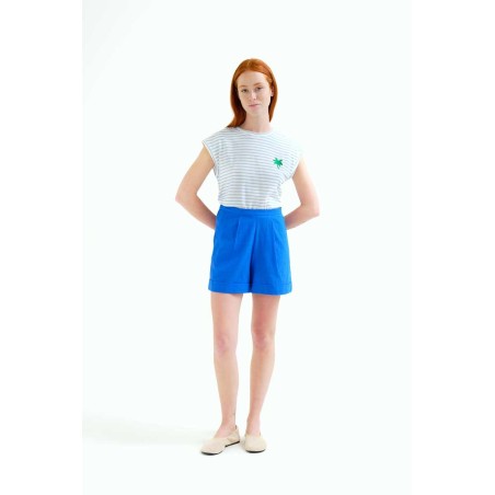 CAMISETA RAYAS BLANCAS Y AZUL