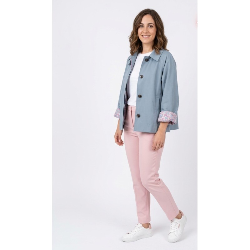 TRENCH AZUL CIELO