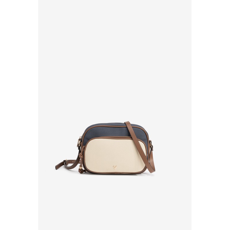 BOLSO BANDOLERA COMBINADO AZUL