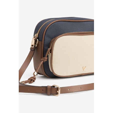 BOLSO BANDOLERA COMBINADO AZUL