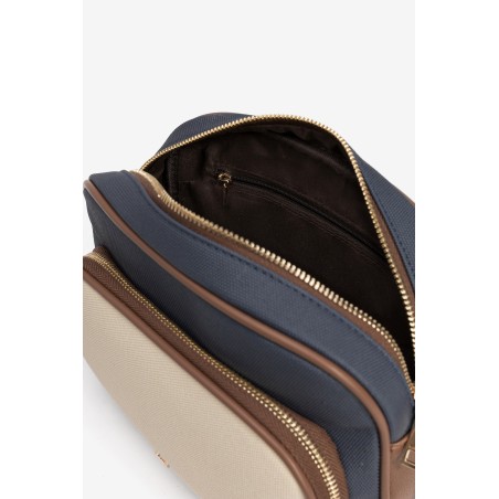 BOLSO BANDOLERA COMBINADO AZUL