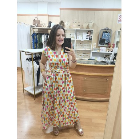 VESTIDO CAMISERO TULIPANES