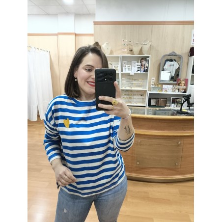 CAMISETA RAYAS AZULES