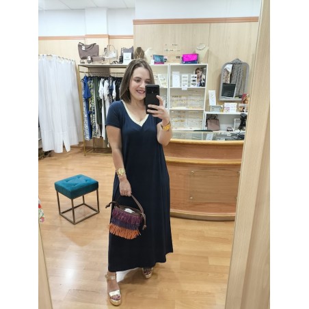 VESTIDO BASIC MARINO MC