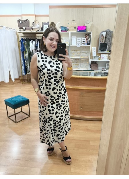 VESTIDO MIDI DALMATIAN
