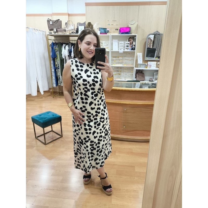 VESTIDO MIDI DALMATIAN