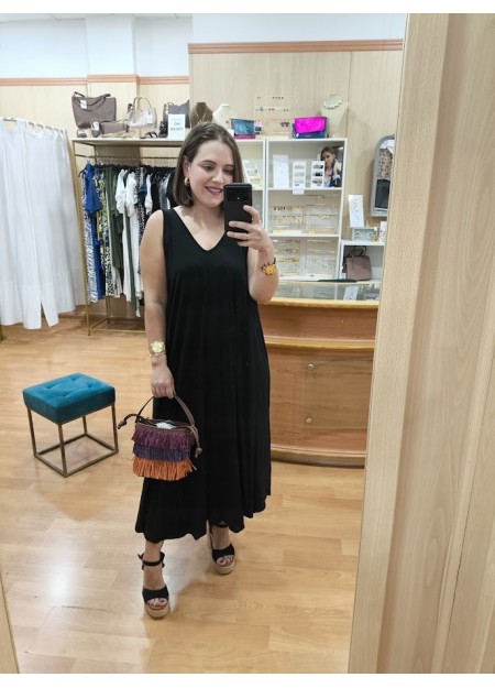 VESTIDO TIRANTES NEGRO