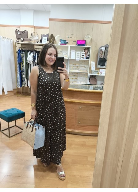 VESTIDO DOTS CHOCOLATE