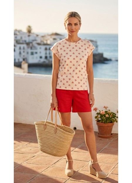 CAMISETA ESTAMPADA CORAZONES