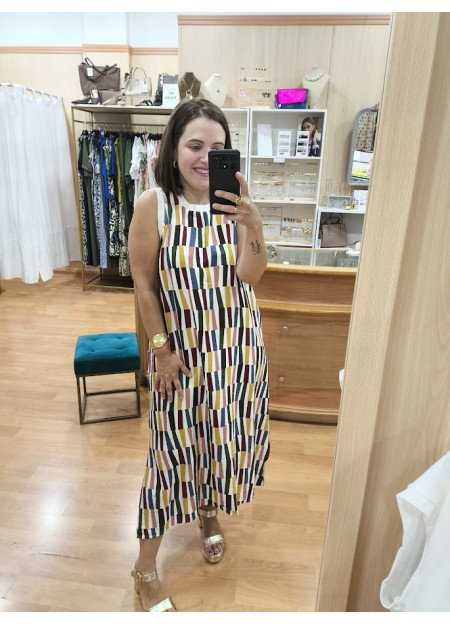 VESTIDO MULTICOLOR