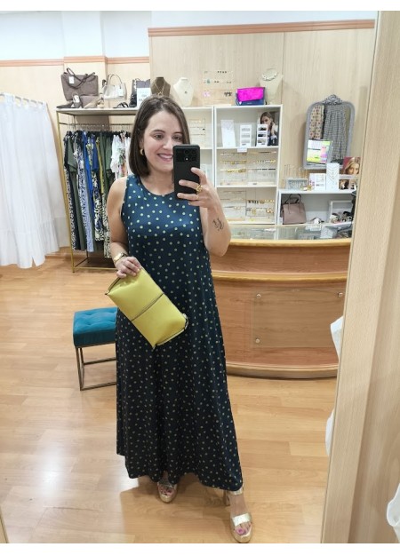 VESTIDO DOTS VERDE PISTACHO