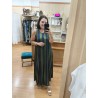 VESTIDO RAYAS AZUL Y VERDE