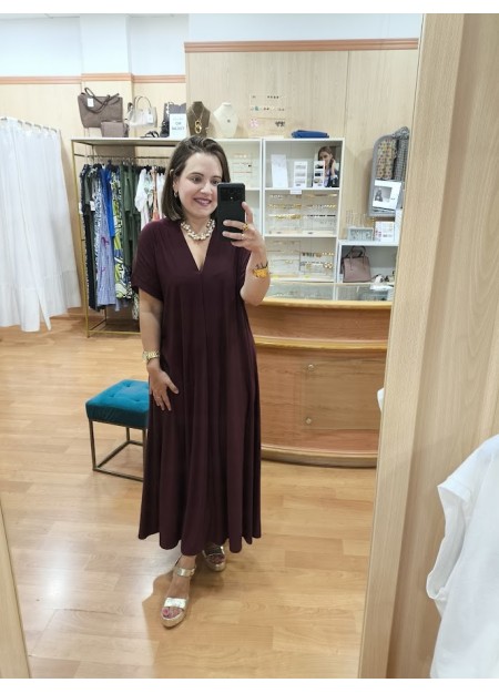 VESTIDO ETERNITY BURDEOS