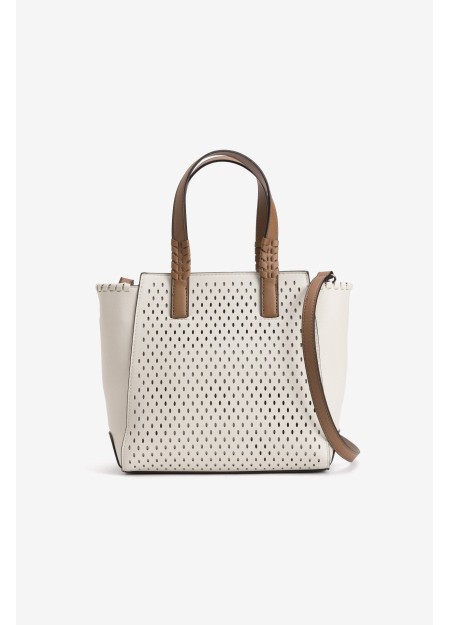 BOLSO PERFORADO BEIG