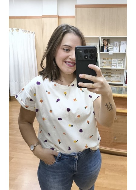 CAMISETA ESTAMPADA VEGETALES
