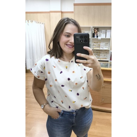 CAMISETA ESTAMPADA VEGETALES