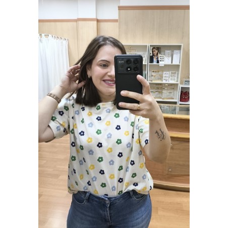 CAMISETA ESTAMPADA DE FLORES