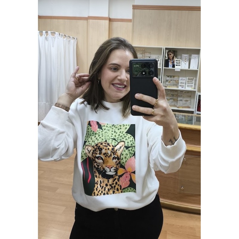 SUDADERA ANIMAL PRINT