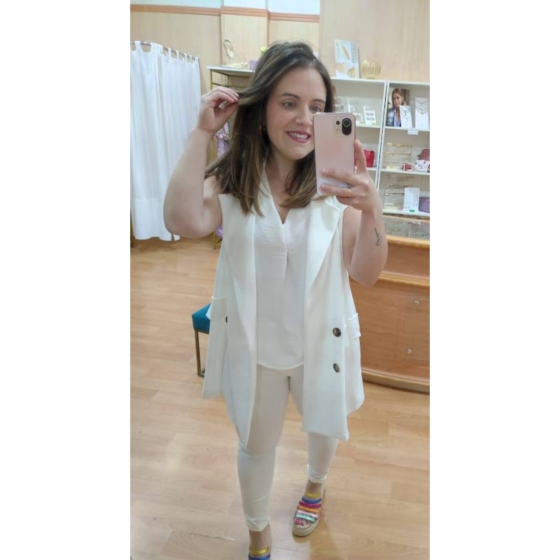CHALECO BLANCO