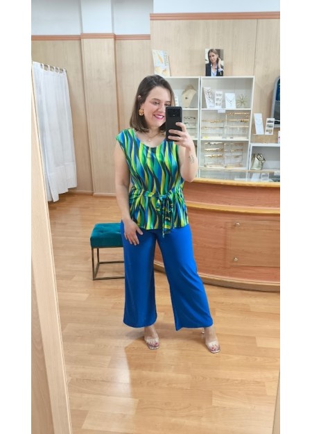 PANTALÓN AZUL KLEIN