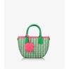 BOLSO BLOOM VERDE Y FUCSIA